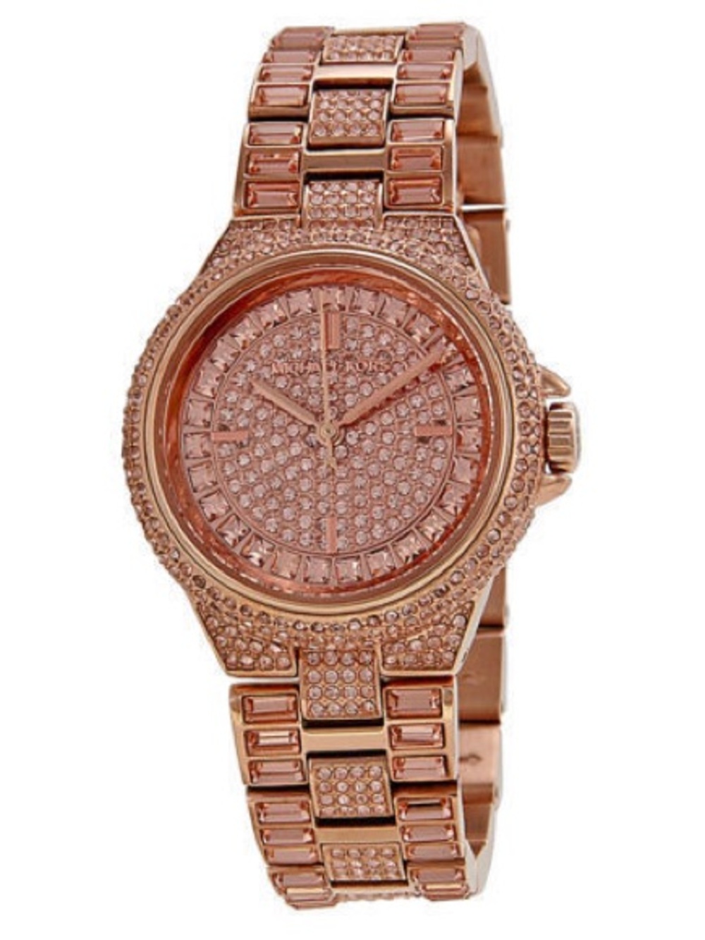 Michael Kors Camille Rose Gold-Tone Glitz Women's Watch
